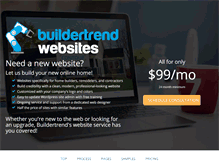 Tablet Screenshot of buildertrendwebsites.com